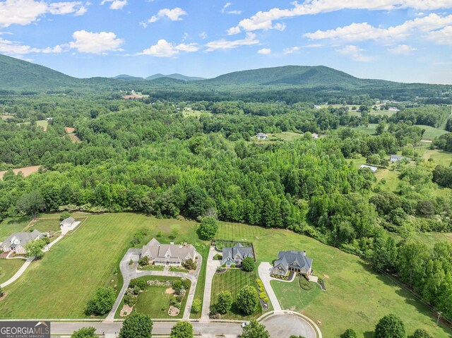 541 Brown Dr, Clermont, GA 30527 - bird's eye view of a heavily wooded area and mountains