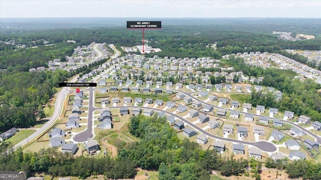 218 Lookout Dr, Dallas, GA 30132 - view of property location with nearby suburban area