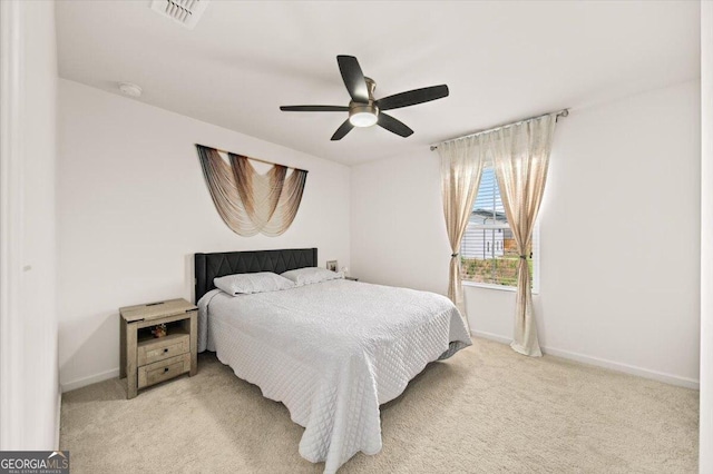 218 Lookout Dr, Dallas, GA 30132 - bedroom featuring light carpet and a ceiling fan