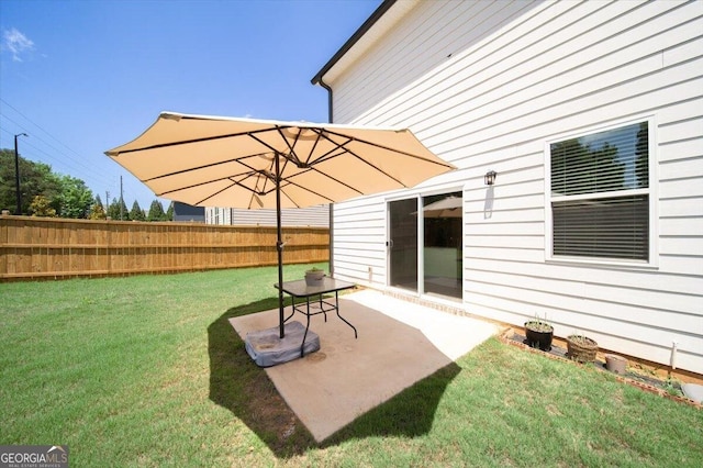 218 Lookout Dr, Dallas, GA 30132 - view of yard featuring a patio