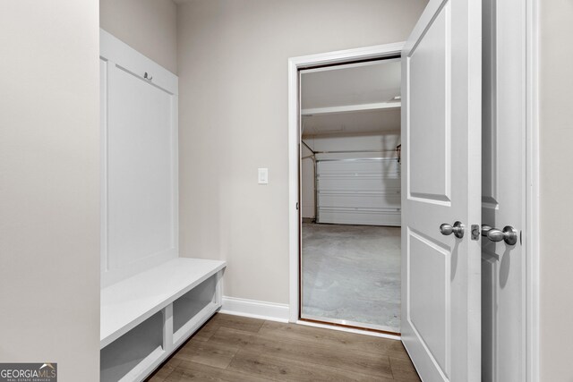 272 Broadstone Blvd, Acworth, GA 30101 - mudroom featuring wood finished floors