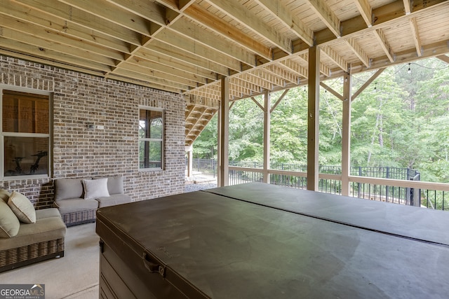 4781 Falling Brook Dr, Flowery Branch, GA 30542 - view of patio featuring an outdoor hangout area
