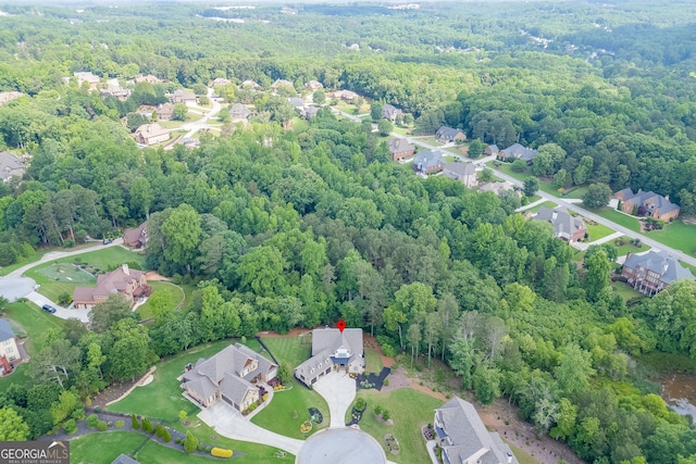 4781 Falling Brook Dr, Flowery Branch, GA 30542 - view of property location with nearby suburban area and a forest
