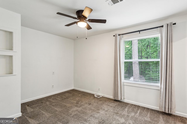 232 Apple Branch Dr, Woodstock, GA 30188 - spare room with carpet flooring, ceiling fan, and baseboards