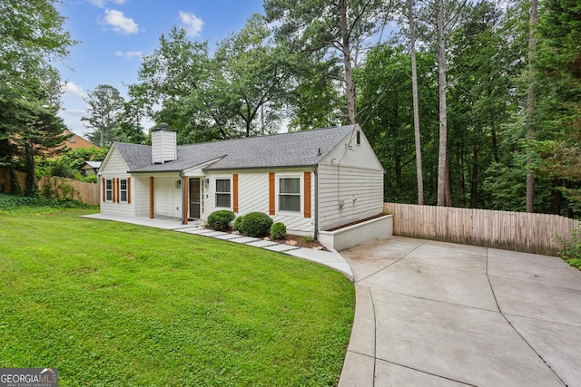 232 Apple Branch Dr, Woodstock, GA 30188 - view of front of property featuring a chimney, driveway, a shingled roof, and a porch