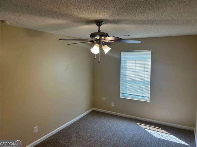 6536 Rebecca Lou Ln, Lithonia, GA 30058 - spare room featuring carpet, a ceiling fan, and a textured ceiling