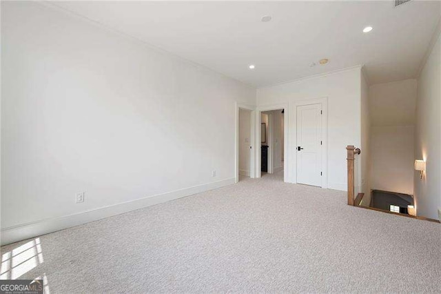 1830 Maple St, Carrollton, GA 30117 - carpeted spare room with baseboards and recessed lighting