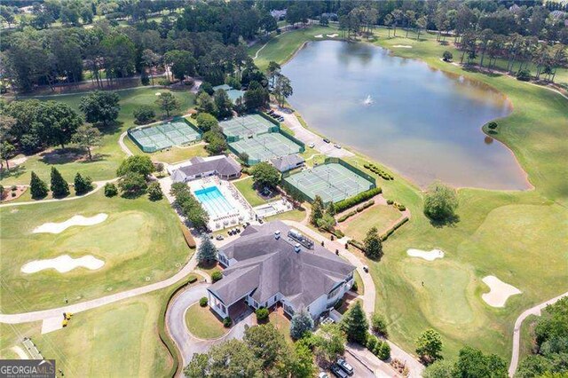 1830 Maple St, Carrollton, GA 30117 - aerial view of property's location featuring a nearby body of water and a local golf course