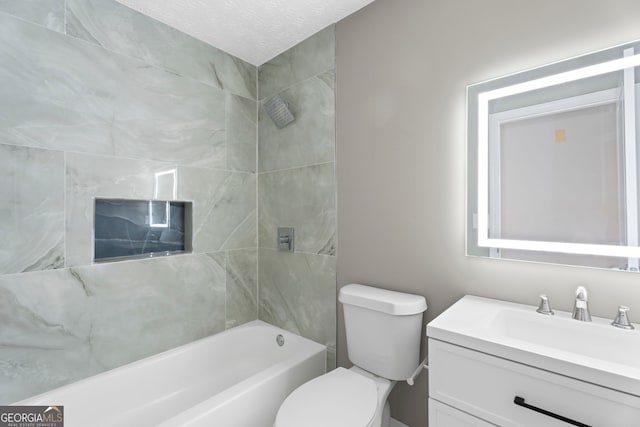 226 Old Atlanta Rd, Stockbridge, GA 30281 - bathroom with vanity and shower / washtub combination