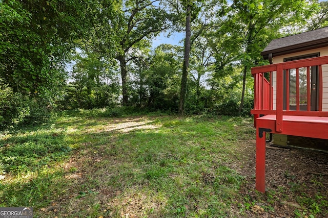 429 Deckner Ave SW, Atlanta, GA 30310 - view of yard featuring a wooden deck