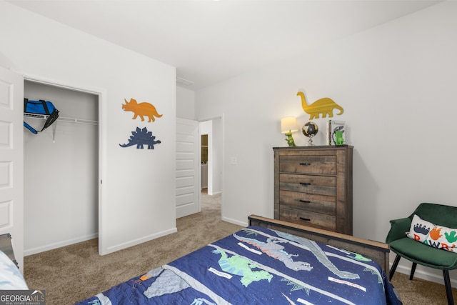 237 Orion Dr, Dalton, GA 30720 - bedroom with carpet flooring, baseboards, and a closet