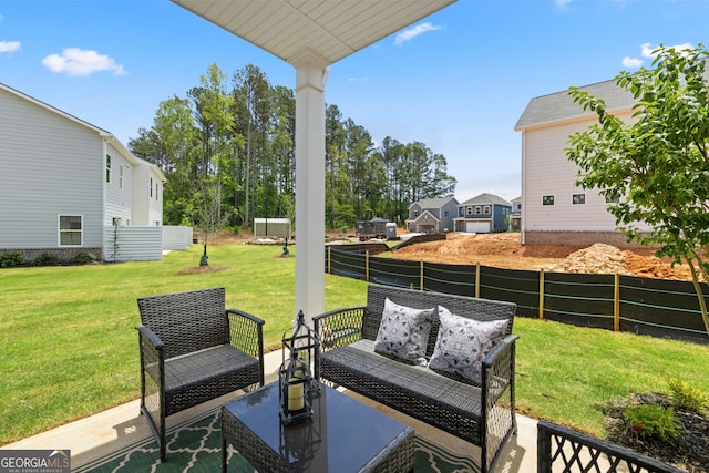 237 Orion Dr, Dalton, GA 30720 - view of patio / terrace featuring outdoor lounge area and a residential view