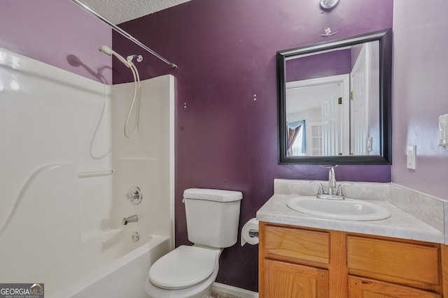 3524 Forest Downs Cv, Decatur, GA 30034 - full bath featuring toilet, vanity, and tub / shower combination