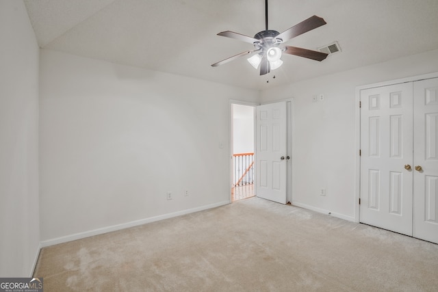 3524 Forest Downs Cv, Decatur, GA 30034 - unfurnished bedroom featuring baseboards, carpet flooring, a closet, and a ceiling fan