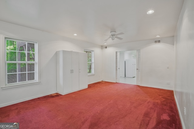 3524 Forest Downs Cv, Decatur, GA 30034 - spare room featuring carpet floors, ceiling fan, baseboards, and recessed lighting