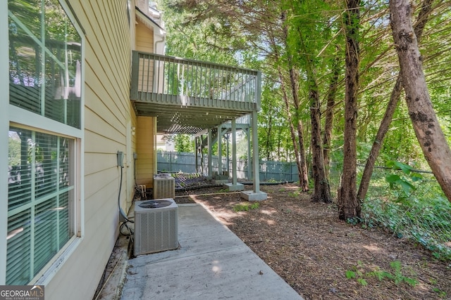 3524 Forest Downs Cv, Decatur, GA 30034 - view of yard with cooling unit and a patio