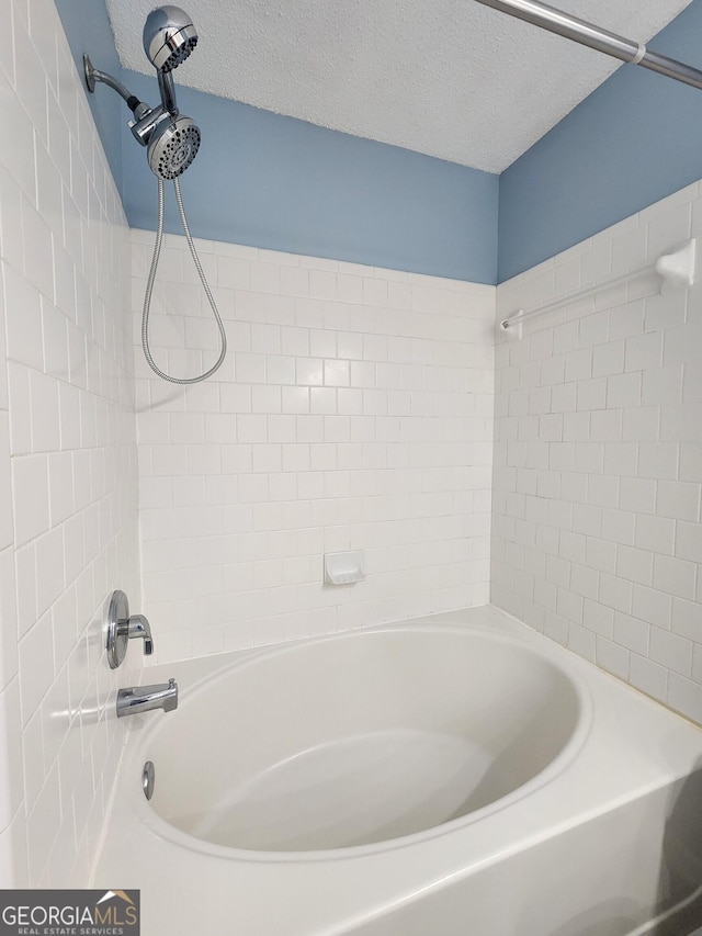10900 Wittenridge Dr Unit H8, Alpharetta, GA 30022 - full bathroom featuring a textured ceiling and bathing tub / shower combination
