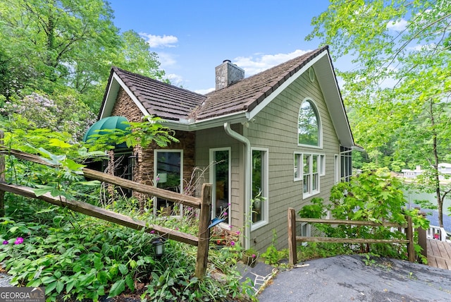 1431 Tame Turkey Rd, Lakemont, GA 30552 - view of property exterior with a chimney