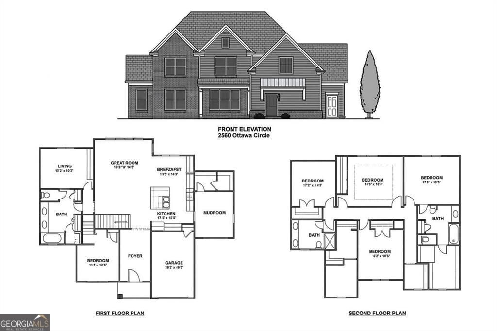 2868 Octavia Cir, Marietta, GA 30062 - view of property floor plan
