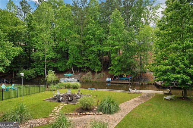 197 White Antelope St, Waleska, GA 30183 - view of yard with an outdoor fire pit