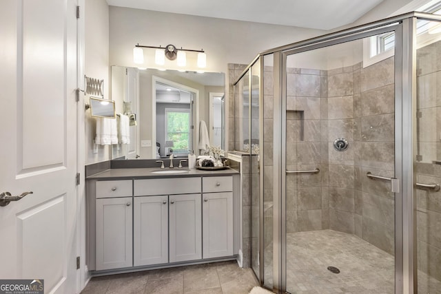 123 Mulberry Ct, Peachtree City, GA 30269 - full bathroom with a shower stall and vanity