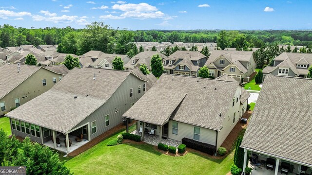 123 Mulberry Ct, Peachtree City, GA 30269 - aerial perspective of suburban area