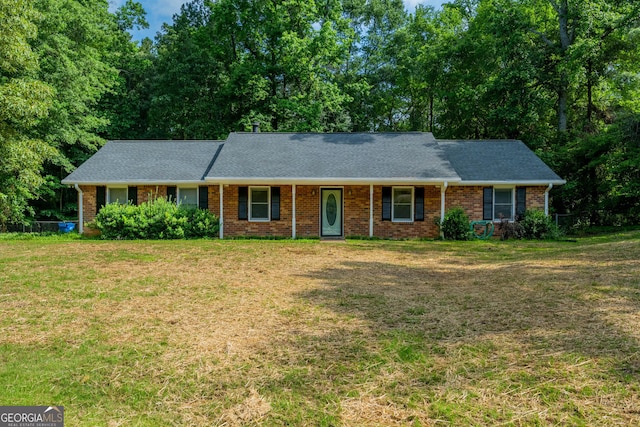 299 Fieldview Dr, Auburn, GA 30011 - single story home featuring a front lawn, brick siding, and roof with shingles