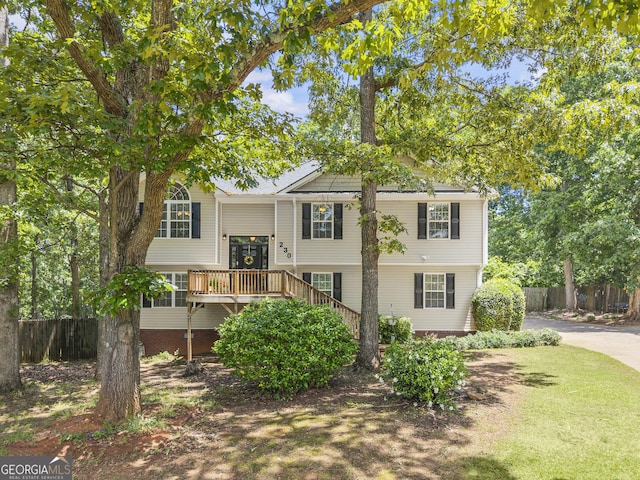 230 Hannah Dr, Colbert, GA 30628 - split foyer home with stairs