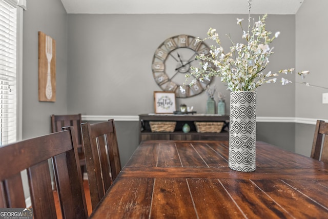 230 Hannah Dr, Colbert, GA 30628 - dining room with a chandelier