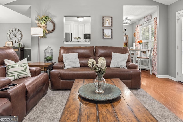 230 Hannah Dr, Colbert, GA 30628 - living room with wood finished floors and baseboards