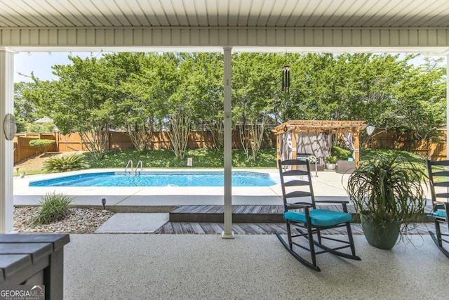 215 Wilsons Creek Bnd, Bonaire, GA 31005 - view of pool with a fenced backyard and a patio area