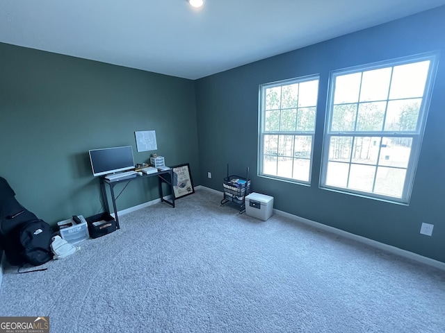 134 Red Oak Dr, Barnesville, GA 30204 - unfurnished office with carpet and baseboards