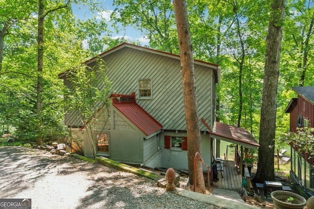 3644 Bert Dr, Gainesville, GA 30506 - view of property exterior featuring covered porch