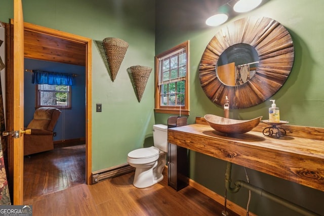 3644 Bert Dr, Gainesville, GA 30506 - bathroom with wood finished floors and vanity