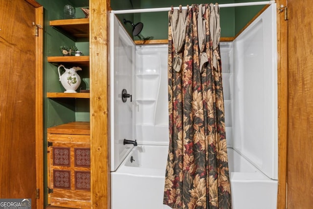 3644 Bert Dr, Gainesville, GA 30506 - full bath with shower / bathtub combination with curtain