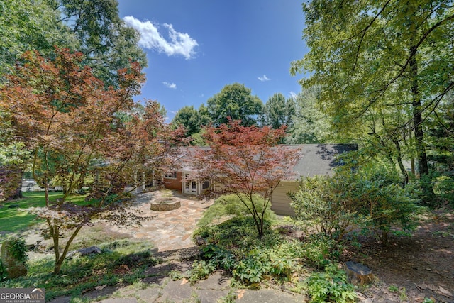 5 Hillcroft Dr NE, Rome, GA 30161 - view of yard featuring a patio and an outdoor fire pit
