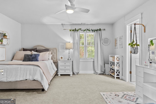155 Bear Paw Ct, Clarkesville, GA 30523 - carpeted bedroom with a ceiling fan and baseboards