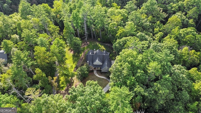 155 Bear Paw Ct, Clarkesville, GA 30523 - aerial view of property's location featuring a heavily wooded area