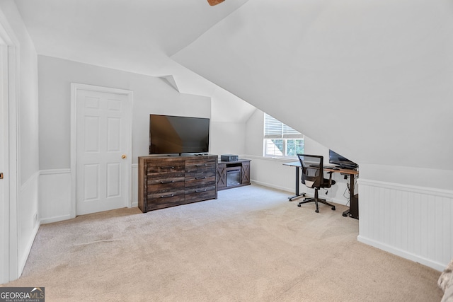 70 Otara Woods Ct, Newnan, GA 30263 - carpeted office space with vaulted ceiling