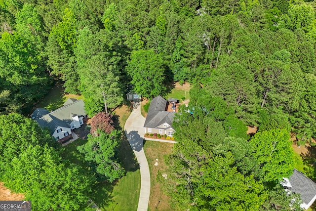 70 Otara Woods Ct, Newnan, GA 30263 - bird's eye view of a heavily wooded area