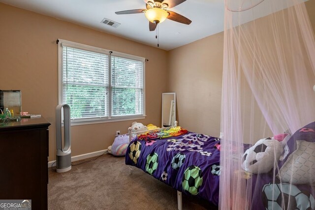405 Woodbrook Way, Lawrenceville, GA 30043 - bedroom with carpet, ceiling fan, and baseboards