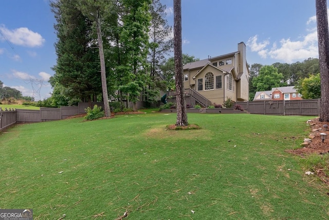 405 Woodbrook Way, Lawrenceville, GA 30043 - view of yard with stairs
