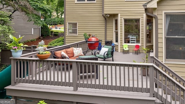405 Woodbrook Way, Lawrenceville, GA 30043 - wooden terrace with an outdoor hangout area