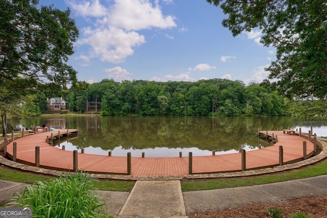 405 Woodbrook Way, Lawrenceville, GA 30043 - dock area with a water view