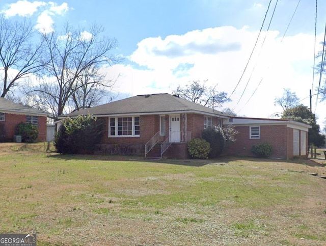 125 Jones St, Summerville, GA 30747 - view of front facade featuring brick siding and a front lawn