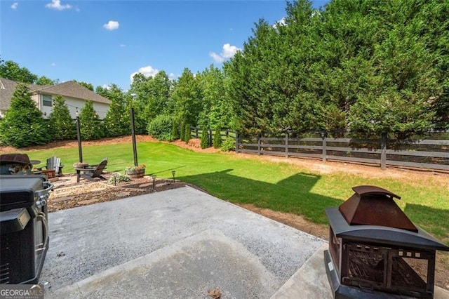 501 Rabun Ct, Canton, GA 30115 - view of yard featuring a fire pit and a patio