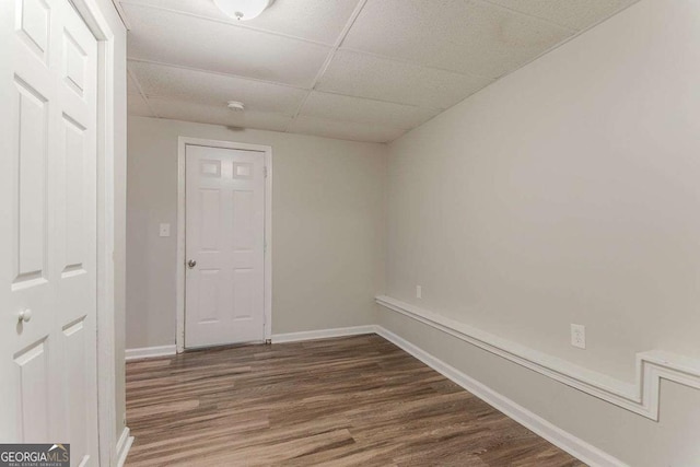 42 Breckenridge Dr, Powder Springs, GA 30127 - unfurnished room featuring wood finished floors, a drop ceiling, and baseboards