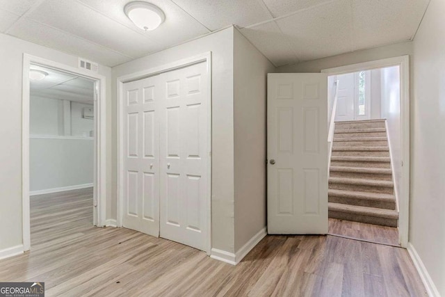 42 Breckenridge Dr, Powder Springs, GA 30127 - hall featuring light wood-style flooring, baseboards, and stairway