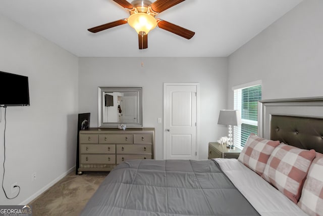 1243 Polk Xing, Mcdonough, GA 30252 - carpeted bedroom featuring baseboards and ceiling fan