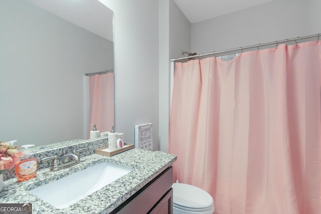 1243 Polk Xing, Mcdonough, GA 30252 - full bath with vanity and a shower with shower curtain